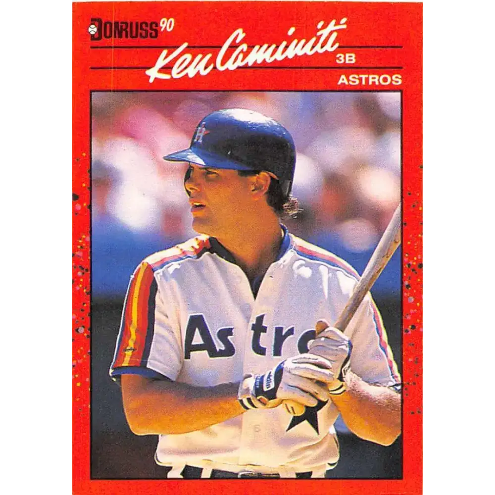 1990 Donruss #424 Ken Caminiti VG-EX Houston Astros Baseball Card - Baseball Card Single