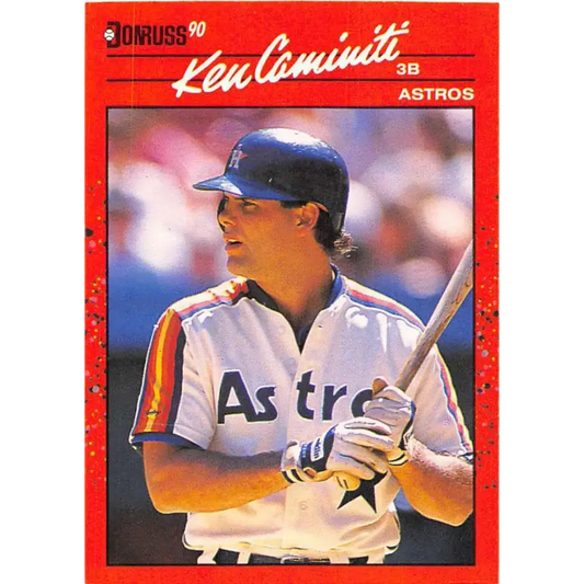1990 Donruss #424 Ken Caminiti VG-EX Houston Astros Baseball Card - Baseball Card Single