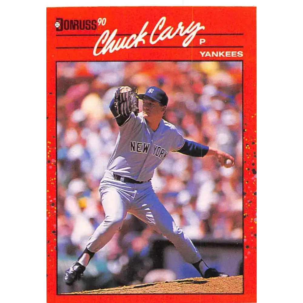 1990 Donruss #429 Chuck Cary VG-EX New York Yankees Baseball Card - Baseball Card Single