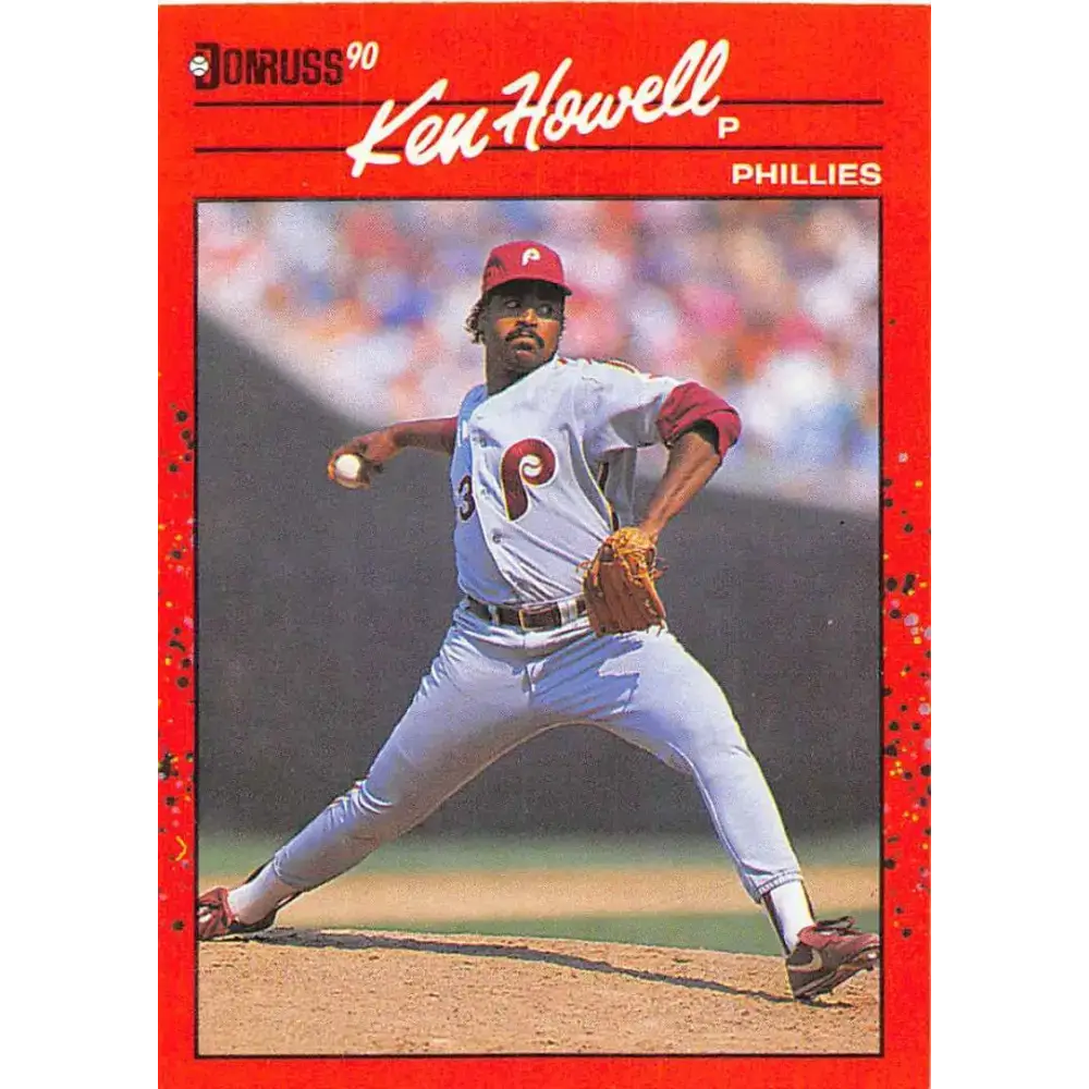 1990 Donruss #430 Ken Howell VG-EX Philadelphia Phillies Baseball Card - Baseball Card Single
