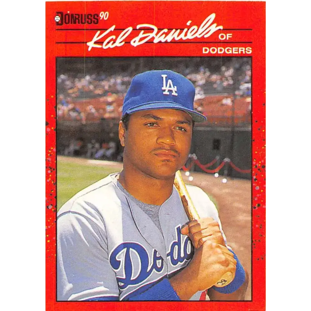 1990 Donruss #432 Kal Daniels VG-EX Los Angeles Dodgers Baseball Card - Baseball Card Single