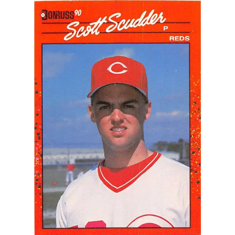 1990 Donruss #435 Scott Scudder VG-EX Cincinnati Reds Baseball Card - Baseball Card Single