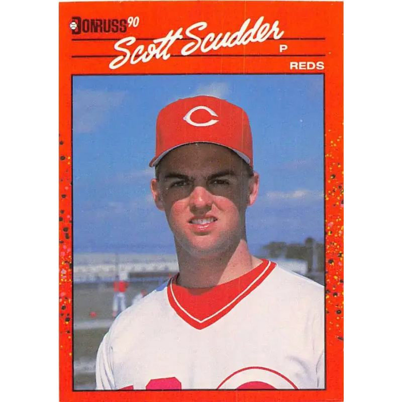 1990 Donruss #435 Scott Scudder VG-EX Cincinnati Reds Baseball Card - Baseball Card Single