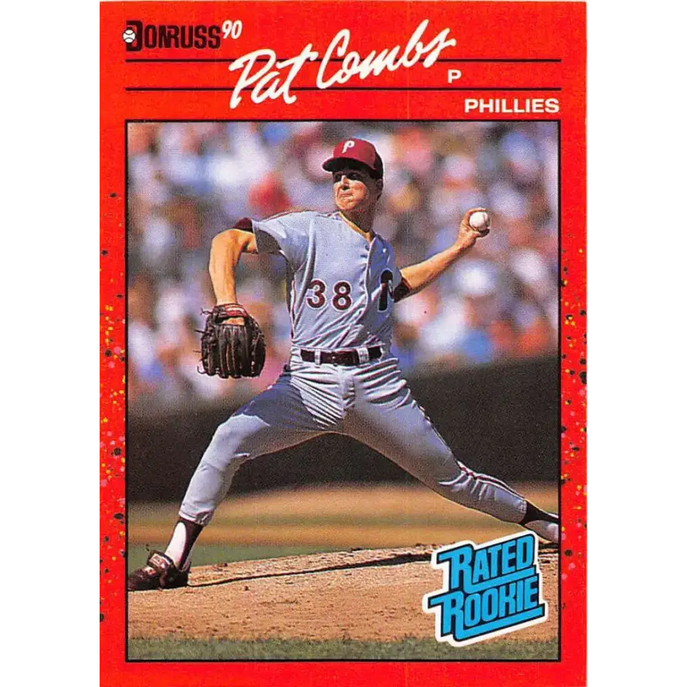 1990 Donruss #44 Pat Combs DP VG-EX Philadelphia Phillies Baseball Card - Baseball Card Single