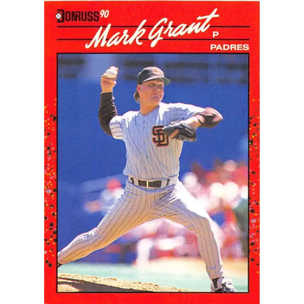 1990 Donruss #441 Mark Grant VG-EX San Diego Padres Baseball Card - Baseball Card Single