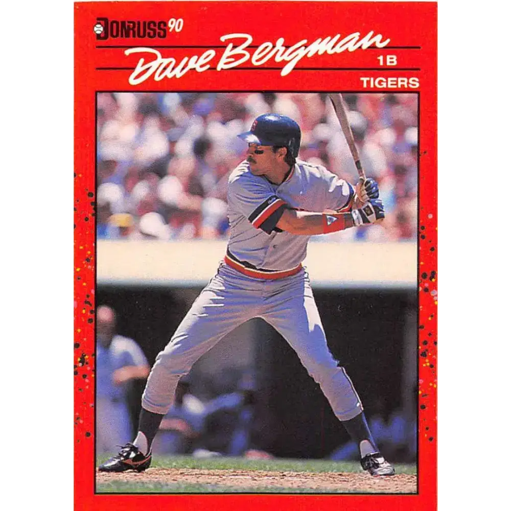 1990 Donruss #445 Dave Bergman VG-EX Detroit Tigers Baseball Card - Baseball Card Single