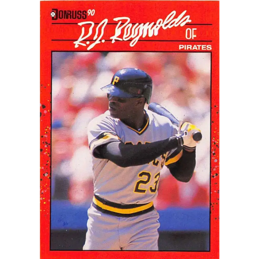 1990 Donruss #447 R.J. Reynolds VG-EX Pittsburgh Pirates Baseball Card - Baseball Card Single