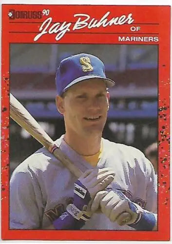 Jay Buhner baseball card 1990 Donruss #448 Original Gloss Mariners NM-MT