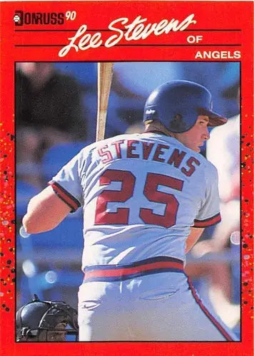 1990 Donruss #449 Lee Stevens NM-MT RC Rookie Angels - Baseball Card Single