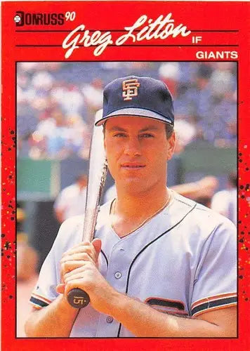 1990 Donruss #453 Greg Litton NM-MT Giants ID:5078 - Baseball Card Single