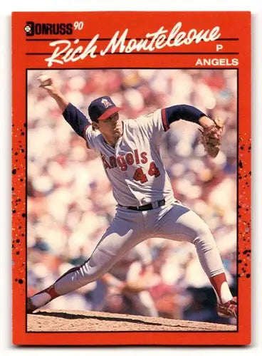 Rich Monteleone California Angels baseball card from 1990 Donruss #462 with original gloss