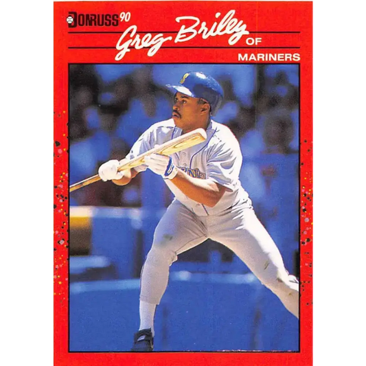 1990 Donruss #463 Greg Briley VG-EX Seattle Mariners Baseball Card - Baseball Card Single