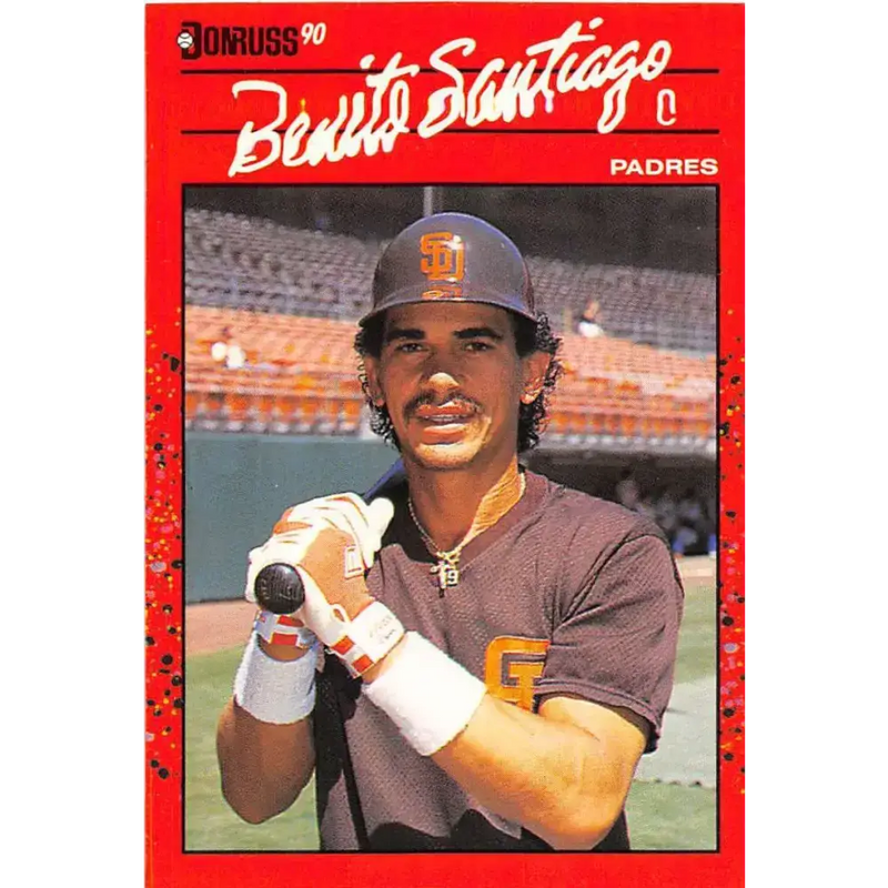 1990 Donruss #465 Benito Santiago VG-EX San Diego Padres Baseball Card - Baseball Card Single