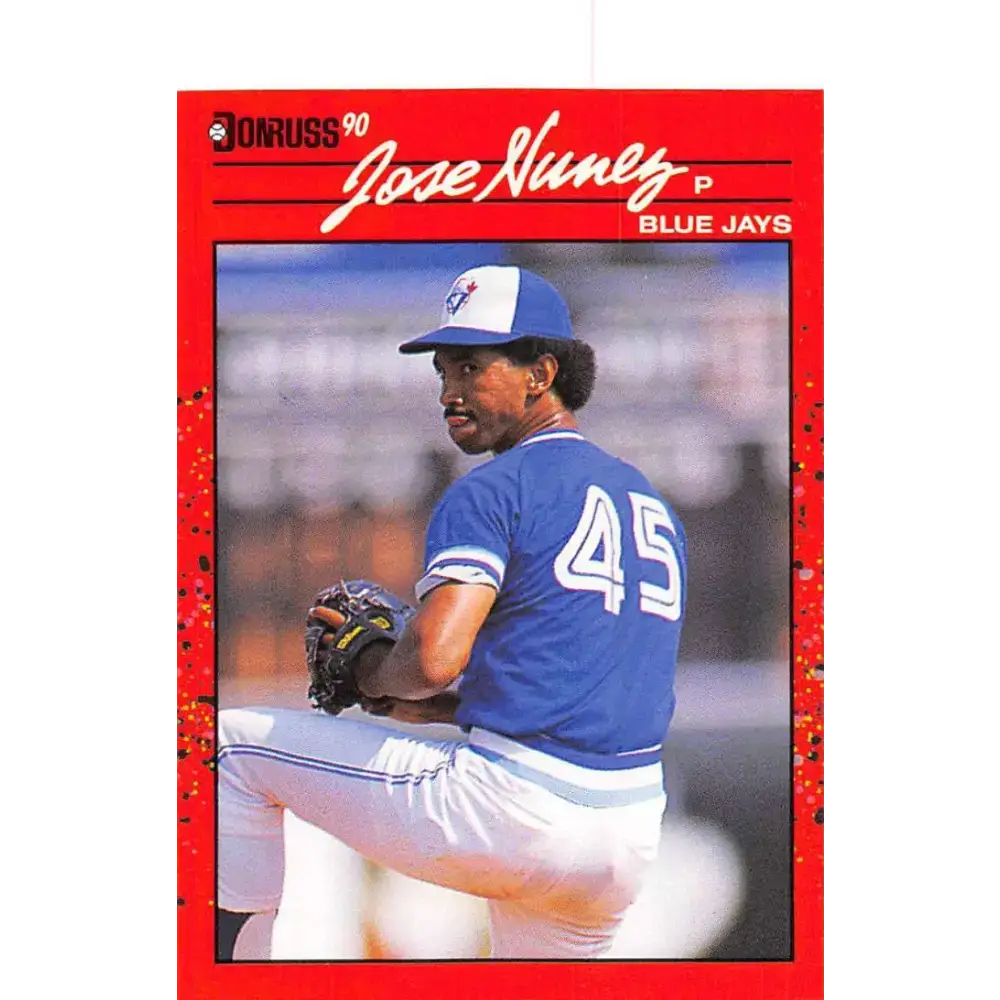 1990 Donruss #467 Jose Nunez VG-EX Toronto Blue Jays Baseball Card - Baseball Card Single