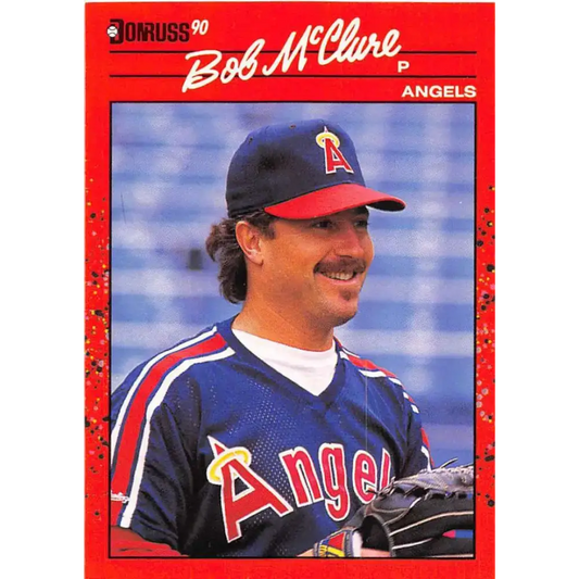 1990 Donruss #470 Bob McClure VG-EX California Angels Baseball Card - Baseball Card Single
