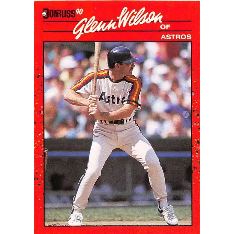 1990 Donruss #472 Glenn Wilson VG-EX Houston Astros Baseball Card - Baseball Card Single