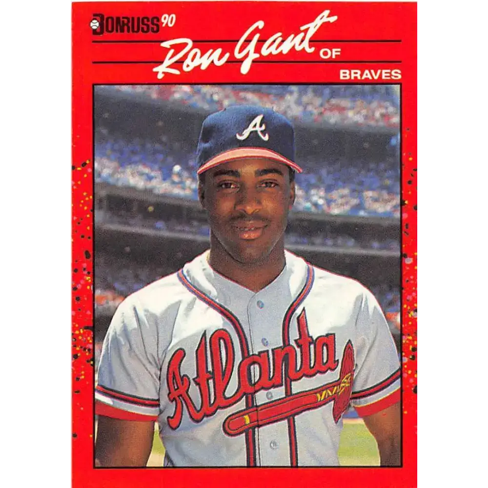 1990 Donruss #475 Ron Gant VG-EX Atlanta Braves Baseball Card - Baseball Card Single