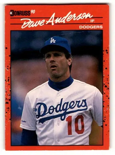 1990 Donruss #486 Dave Anderson Los Angeles Dodgers Baseball Cards E ID:54694 - Baseball Card Single