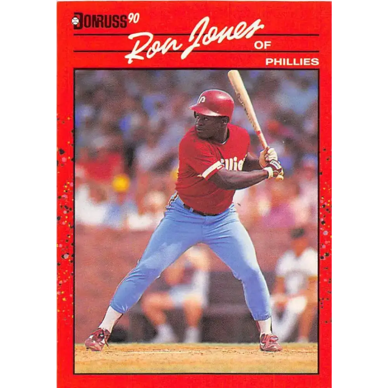 1990 Donruss #487 Ron Jones VG-EX Philadelphia Phillies Baseball Card - Baseball Card Single