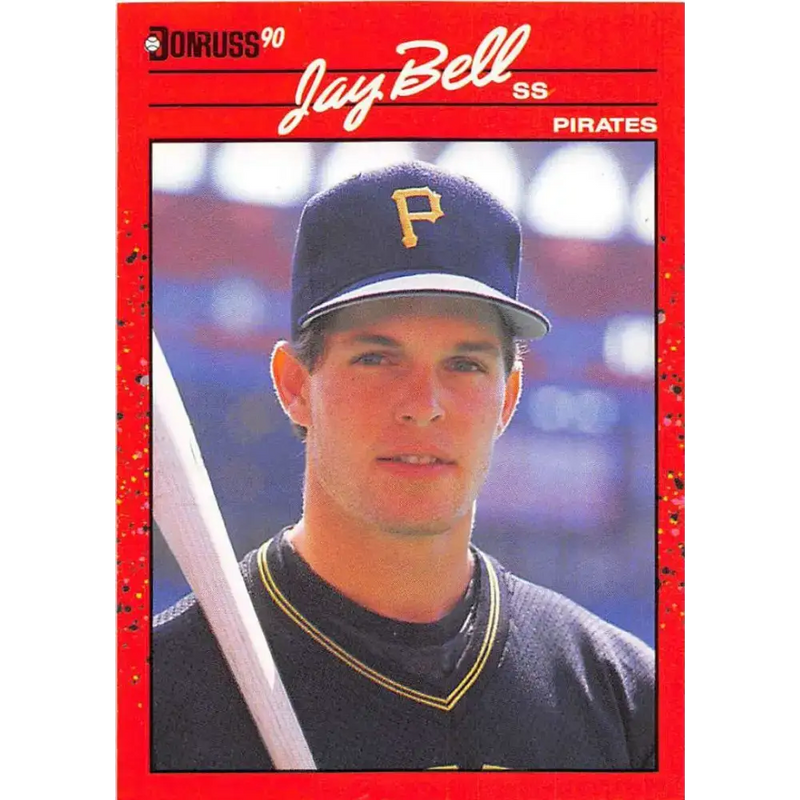 1990 Donruss #488 Jay Bell VG-EX Pittsburgh Pirates Baseball Card - Baseball Card Single