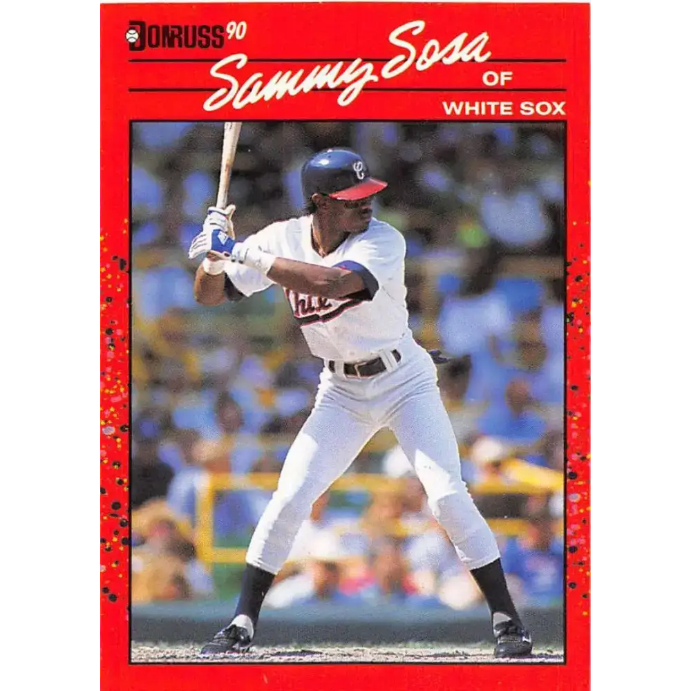 1990 Donruss #489 Sammy Sosa VG-EX RC Rookie Chicago White Sox Baseball Card