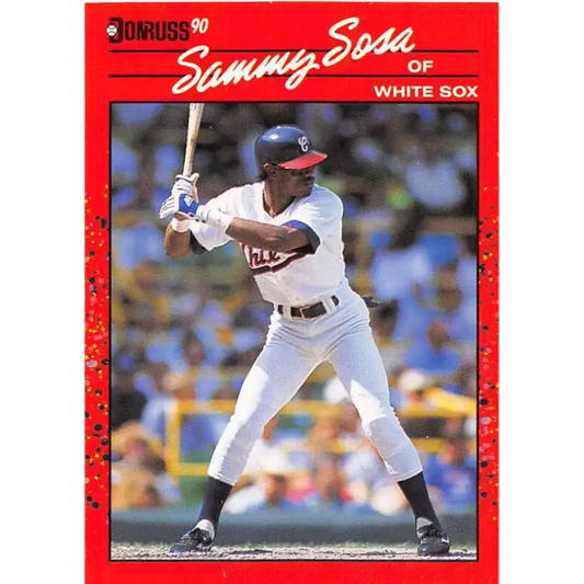 1990 Donruss #489 Sammy Sosa VG-EX RC Rookie Chicago White Sox Baseball Card