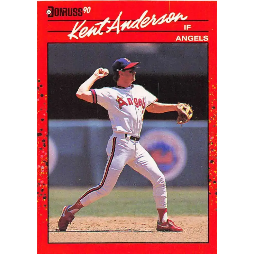 1990 Donruss #490 Kent Anderson VG-EX RC Rookie California Angels Baseball Card - Baseball Card Single