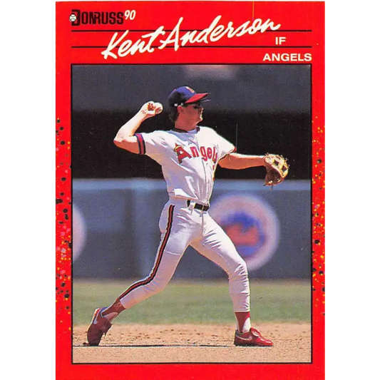 1990 Donruss #490 Kent Anderson VG-EX RC Rookie California Angels Baseball Card - Baseball Card Single