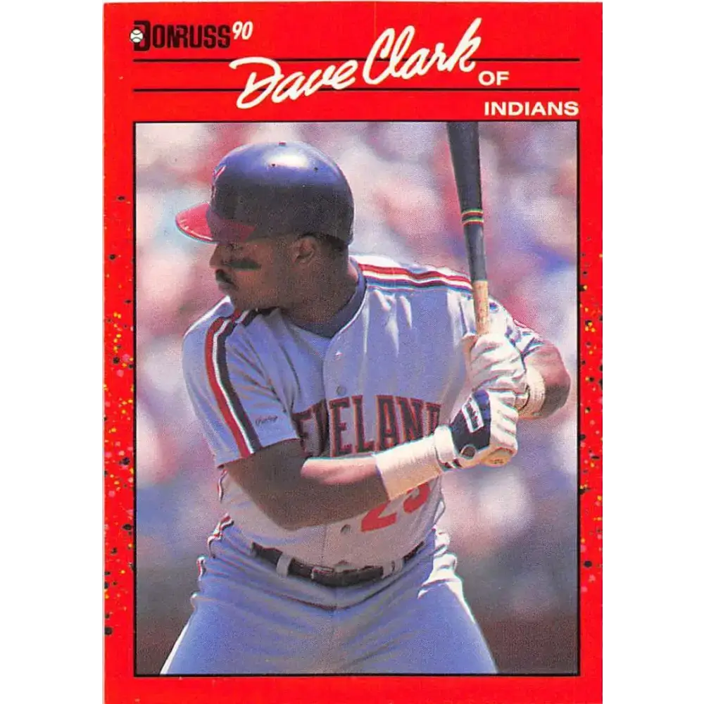 1990 Donruss #492 Dave Clark VG-EX Cleveland Indians Baseball Card - Baseball Card Single