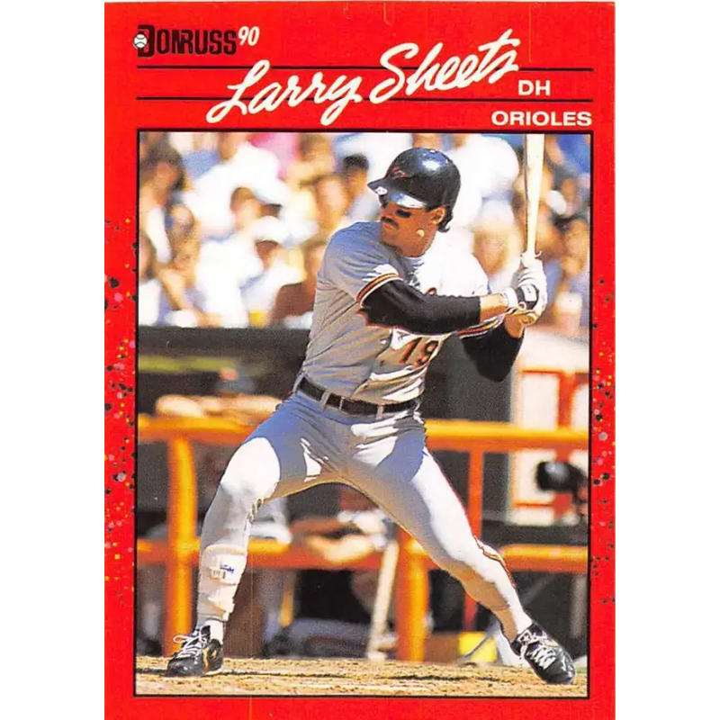 1990 Donruss #495 Larry Sheets VG-EX Baltimore Orioles Baseball Card - Baseball Card Single