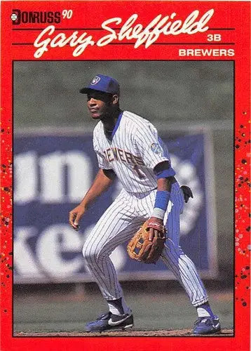1990 Donruss #501 Gary Sheffield NM-MT Brewers ID:5115 - Baseball Card Single