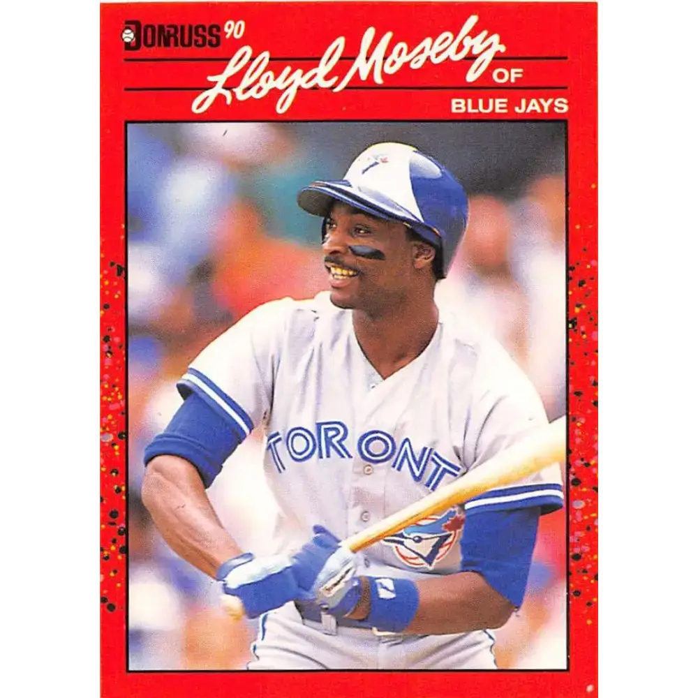 1990 Donruss #504 Lloyd Moseby VG-EX Toronto Blue Jays Baseball Card - Baseball Card Single