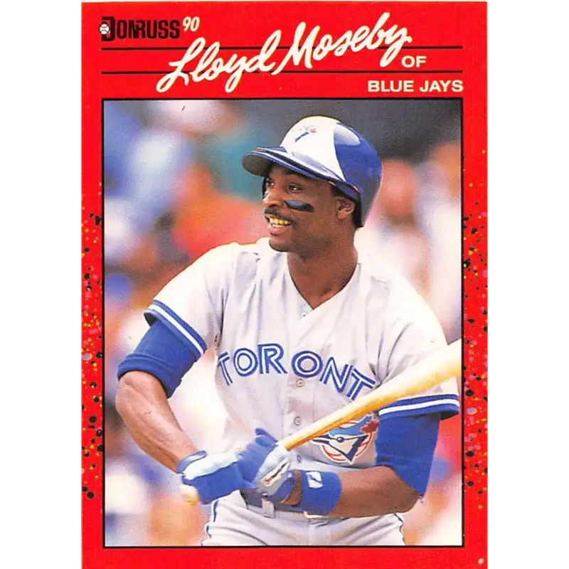 1990 Donruss #504 Lloyd Moseby VG-EX Toronto Blue Jays Baseball Card - Baseball Card Single