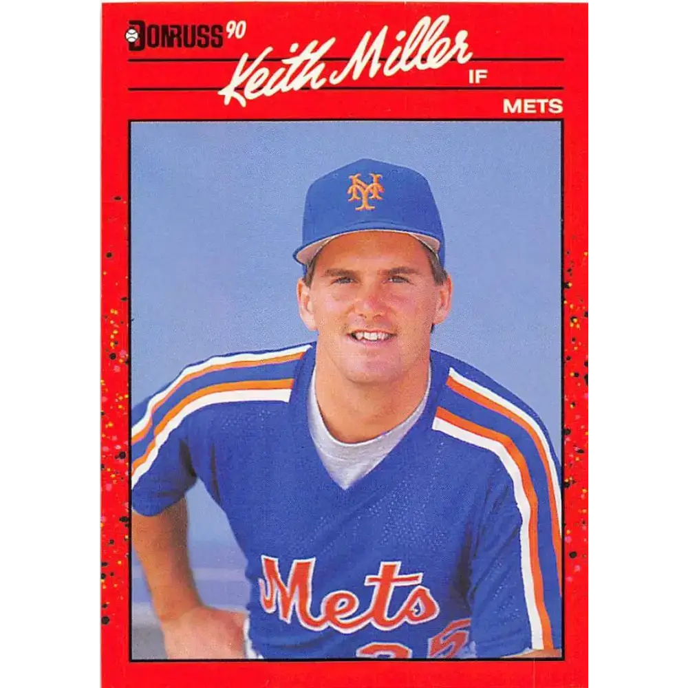 1990 Donruss #507 Keith Miller VG-EX New York Mets Baseball Card - Baseball Card Single