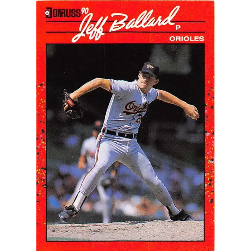 1990 Donruss #51 Jeff Ballard VG-EX Baltimore Orioles Baseball Card - Baseball Card Single