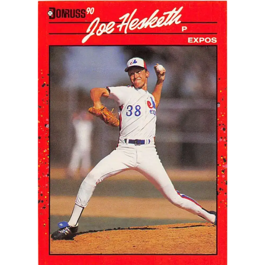 1990 Donruss #511 Joe Hesketh VG-EX Montreal Expos Baseball Card - Baseball Card Single
