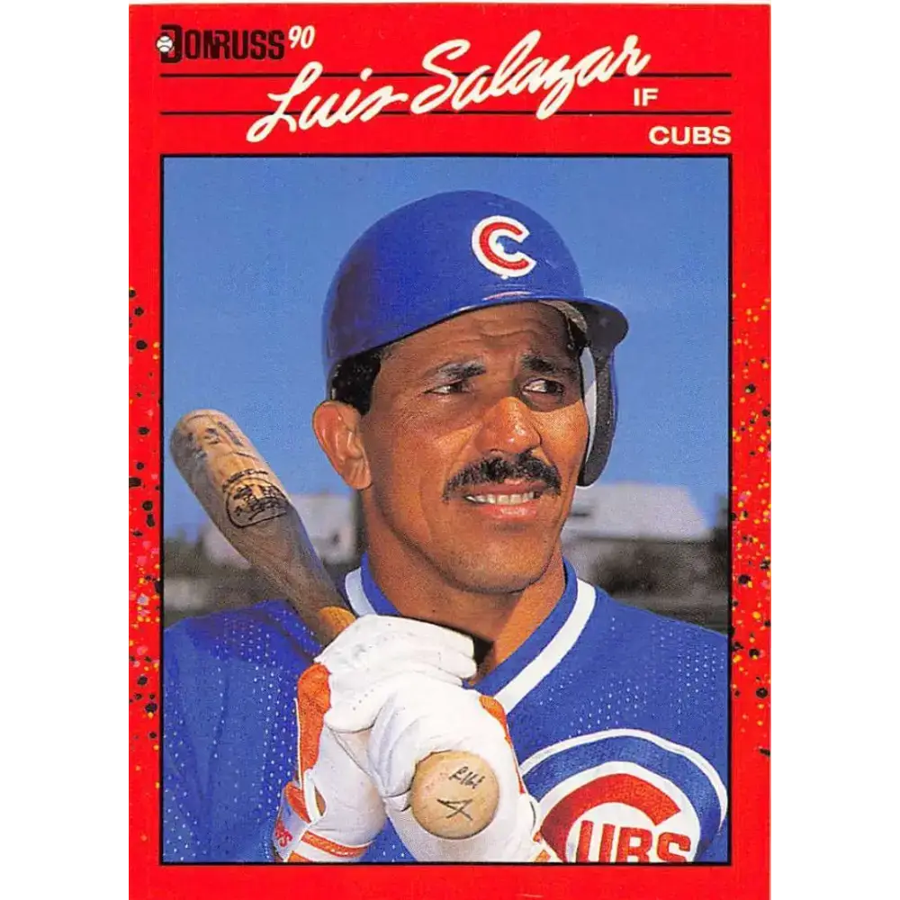 1990 Donruss #513 Luis Salazar VG-EX Chicago Cubs Baseball Card - Baseball Card Single