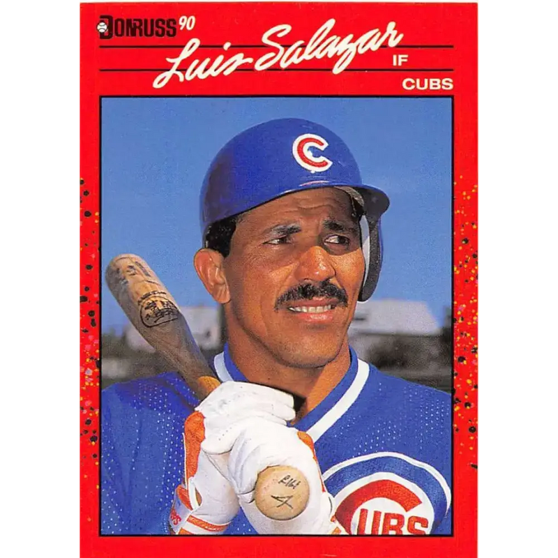 1990 Donruss #513 Luis Salazar VG-EX Chicago Cubs Baseball Card - Baseball Card Single