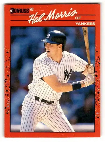 1990 Donruss #514 Hal Morris New York Yankees Baseball Cards ID:52767 - Baseball Card Single