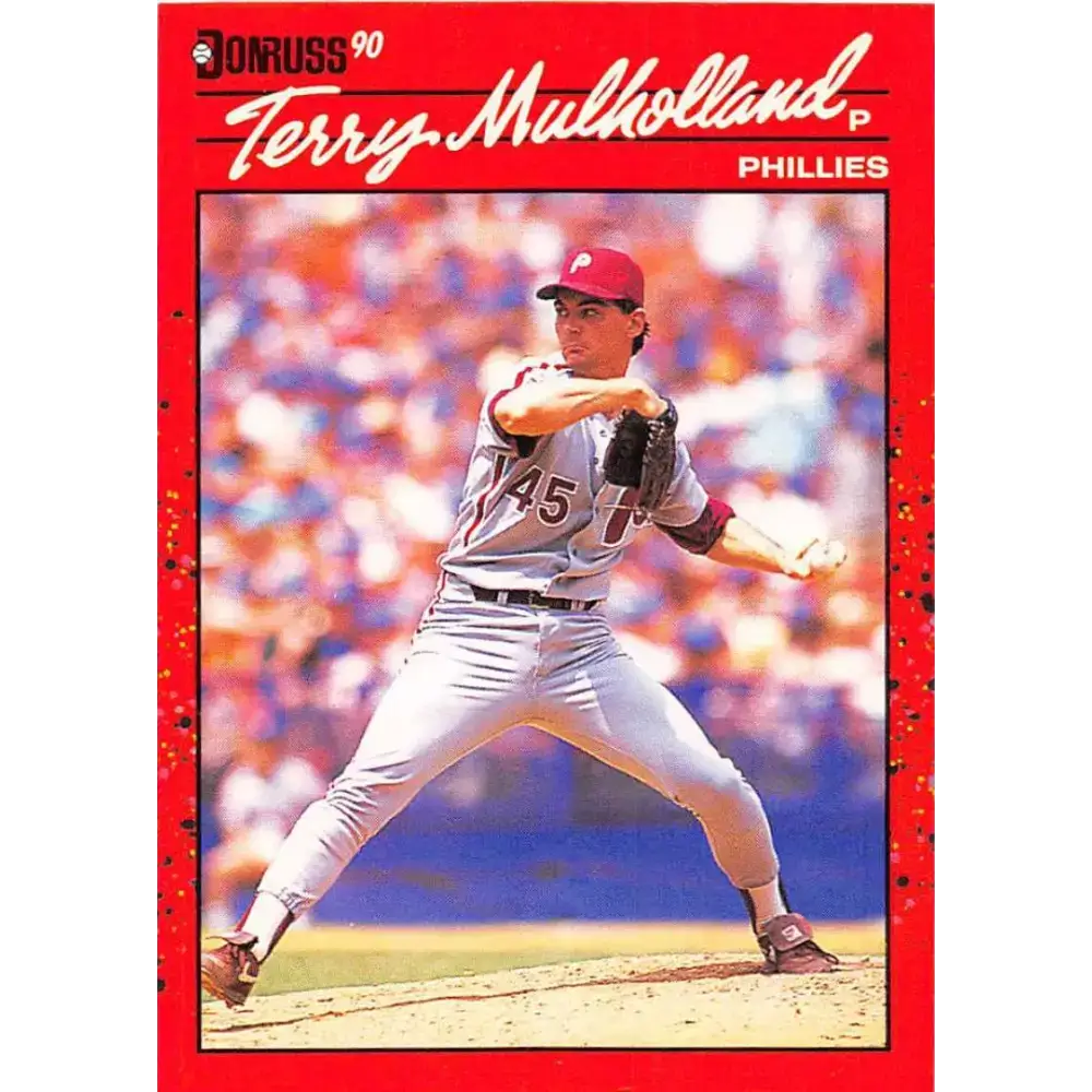 1990 Donruss #515 Terry Mulholland VG-EX Philadelphia Phillies Baseball Card - Baseball Card Single