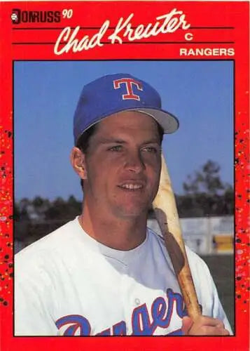 1990 Donruss #520 Chad Kreuter NM baseball card with original gloss, ideal for collectors