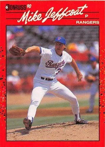 1990 Donruss #521 Mike Jeffcoat NM Near Mint Rangers - Baseball Card Single