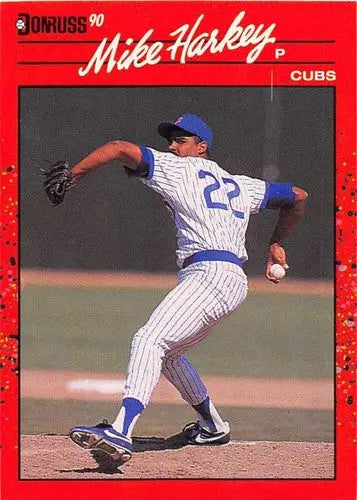 1990 Donruss #522 Mike Harkey NM-MT Cubs - Baseball Card Single