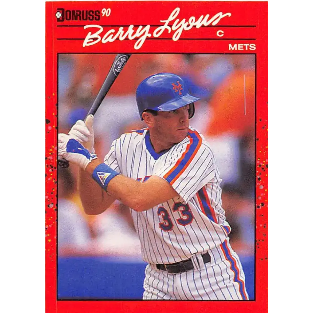 1990 Donruss #526 Barry Lyons VG-EX New York Mets Baseball Card - Baseball Card Single