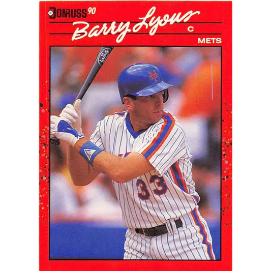 1990 Donruss #526 Barry Lyons VG-EX New York Mets Baseball Card - Baseball Card Single