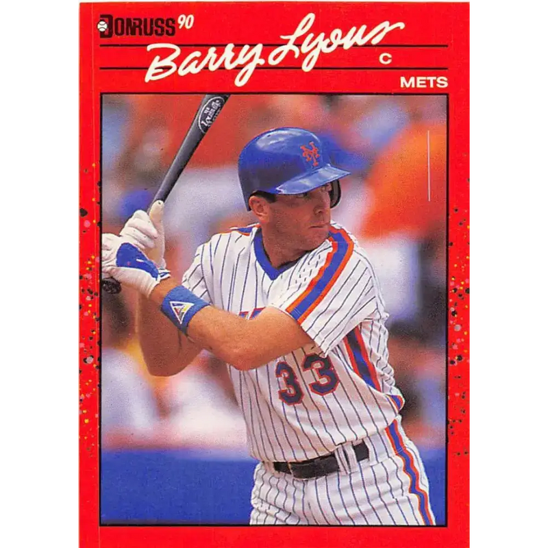 1990 Donruss #526 Barry Lyons VG-EX New York Mets Baseball Card - Baseball Card Single