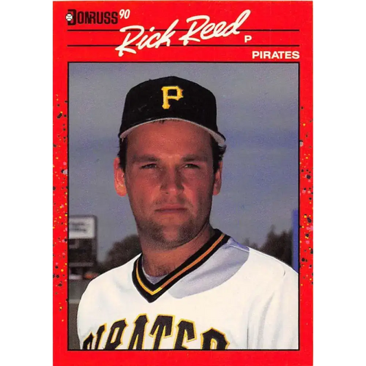 1990 Donruss #527 Rick Reed VG-EX RC Rookie Pittsburgh Pirates Baseball Card - Baseball Card Single