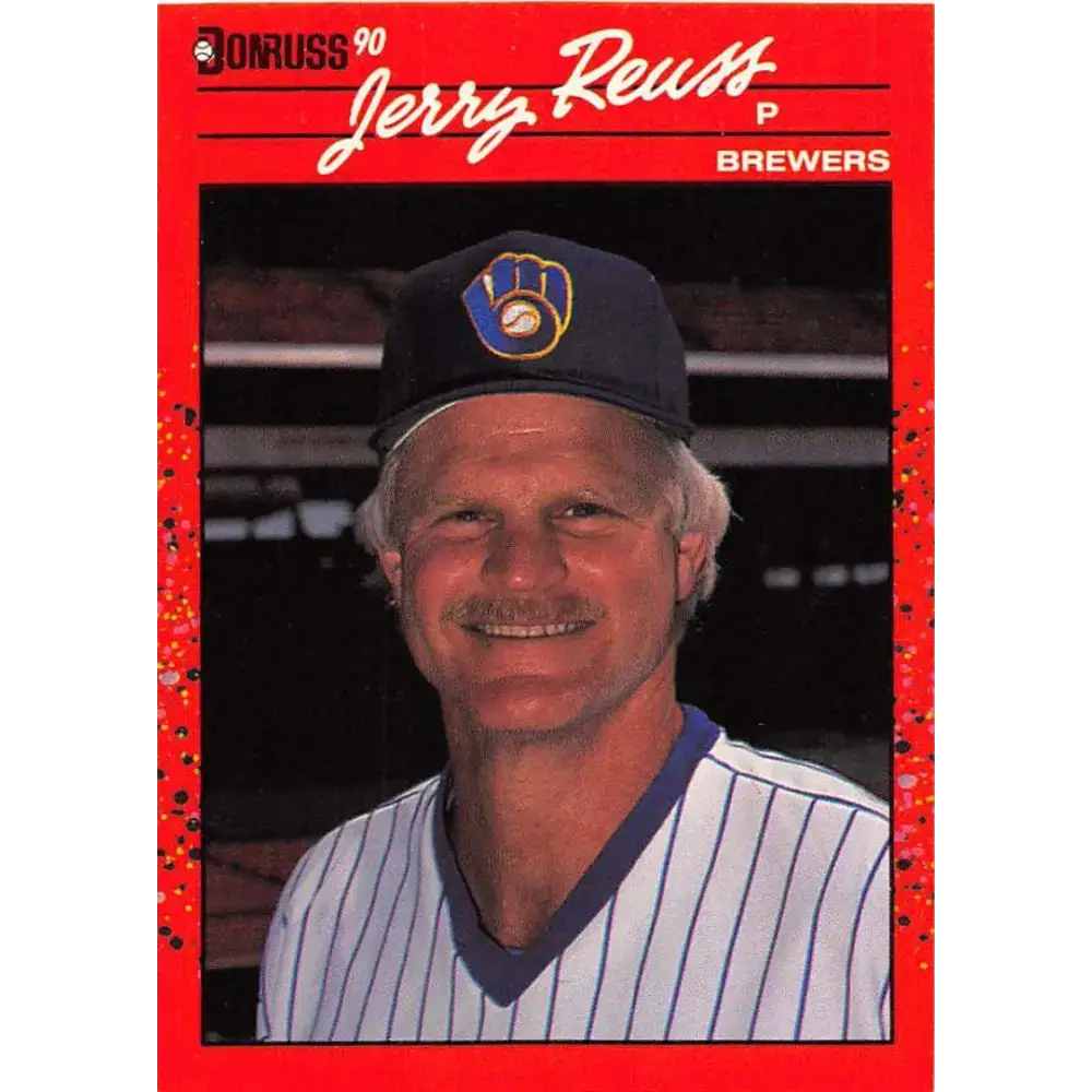 1990 Donruss #528 Jerry Reuss VG-EX Milwaukee Brewers Baseball Card - Baseball Card Single