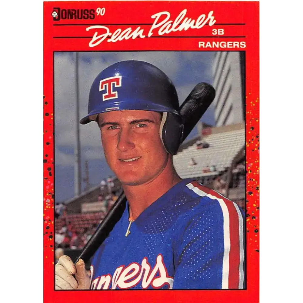 1990 Donruss #529 Dean Palmer VG-EX RC Rookie Texas Rangers Baseball Card - Baseball Card Single