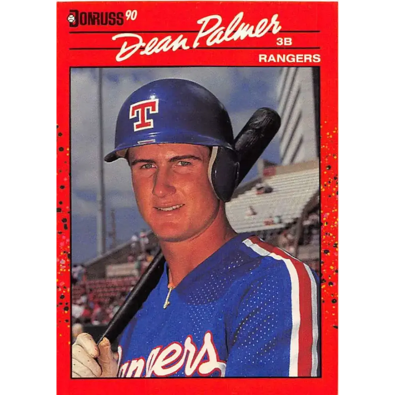 1990 Donruss #529 Dean Palmer VG-EX RC Rookie Texas Rangers Baseball Card - Baseball Card Single